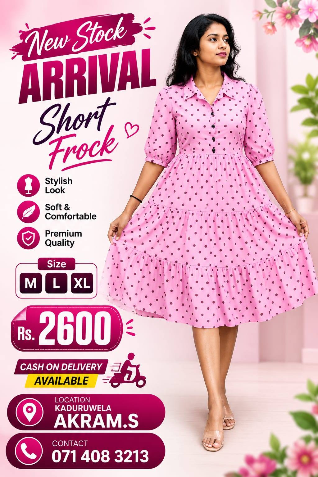 Georgette Material Short Frock