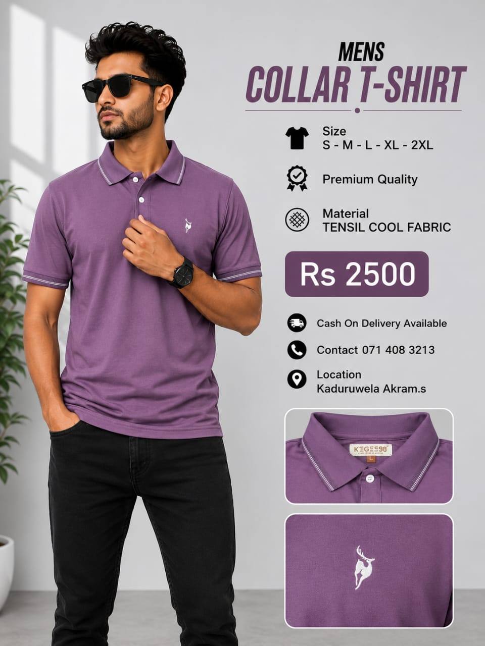 Mens Collar T-Shirt