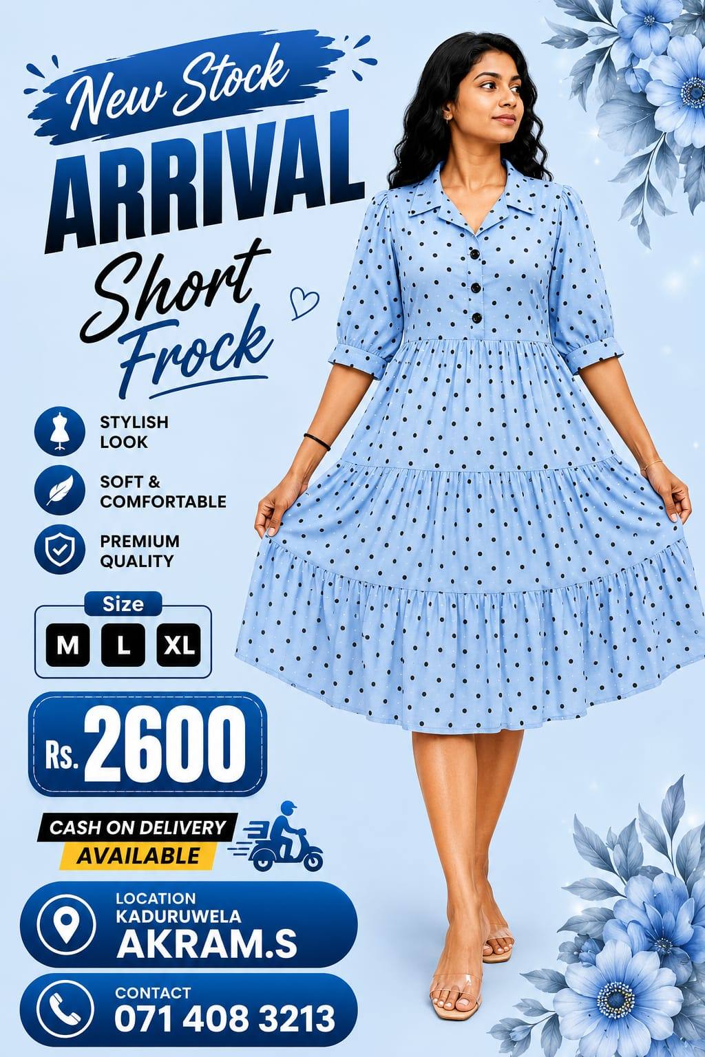 Georgette Material Short Frock