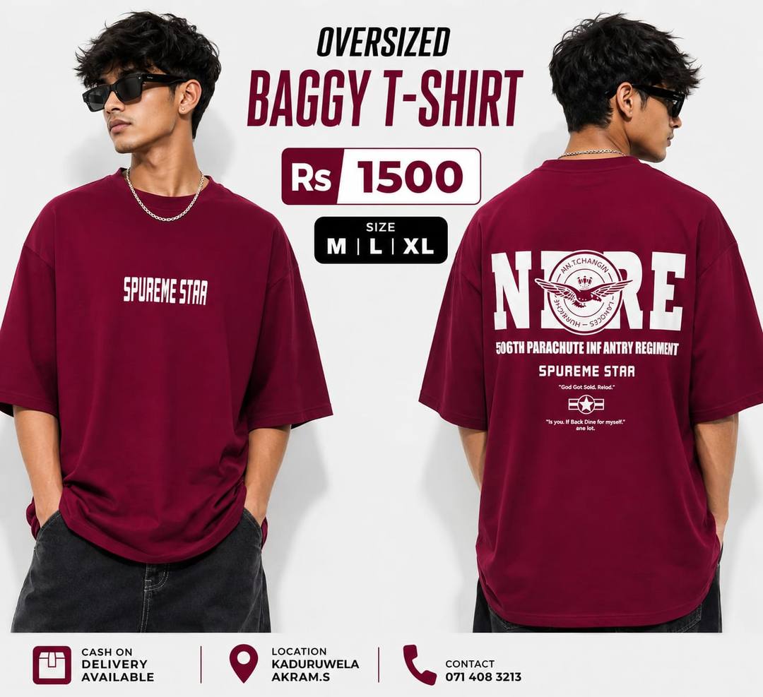 OVERSIZED BAGGY T-SHIRT AVAILABLE