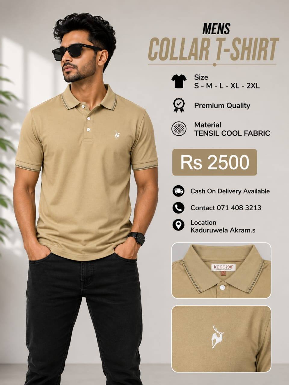 Mens Collar T-Shirt