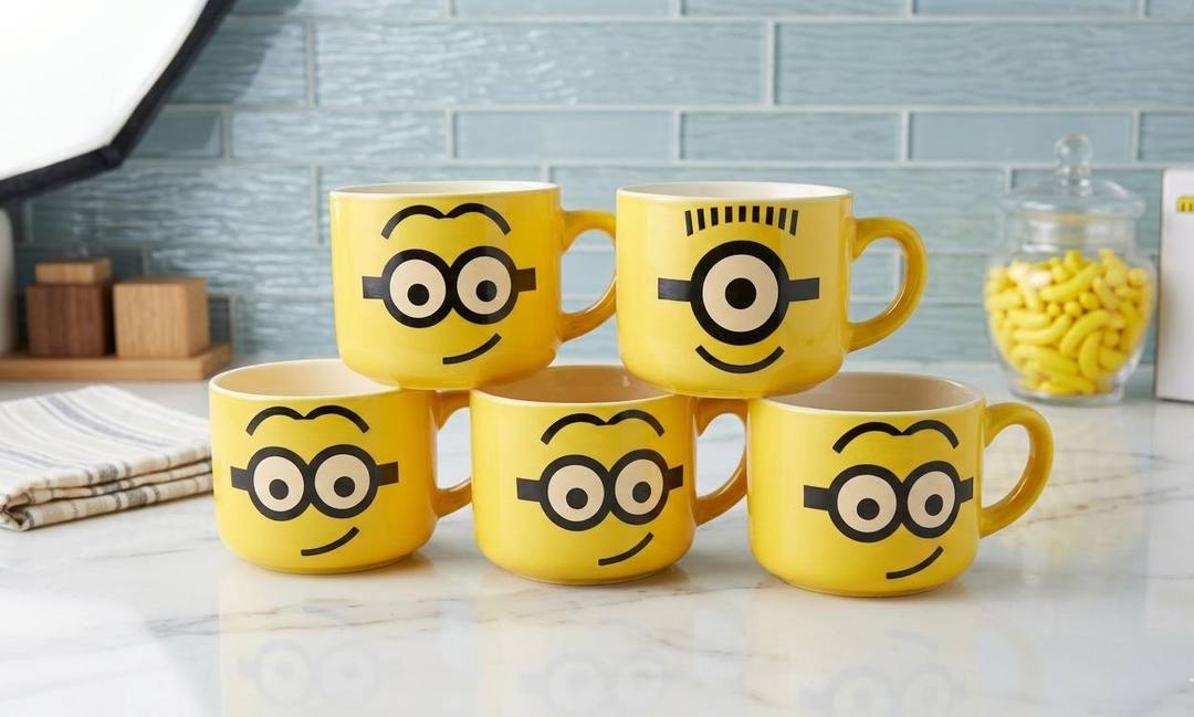 YELLOWISH CERAMIC MUG – 1 PC