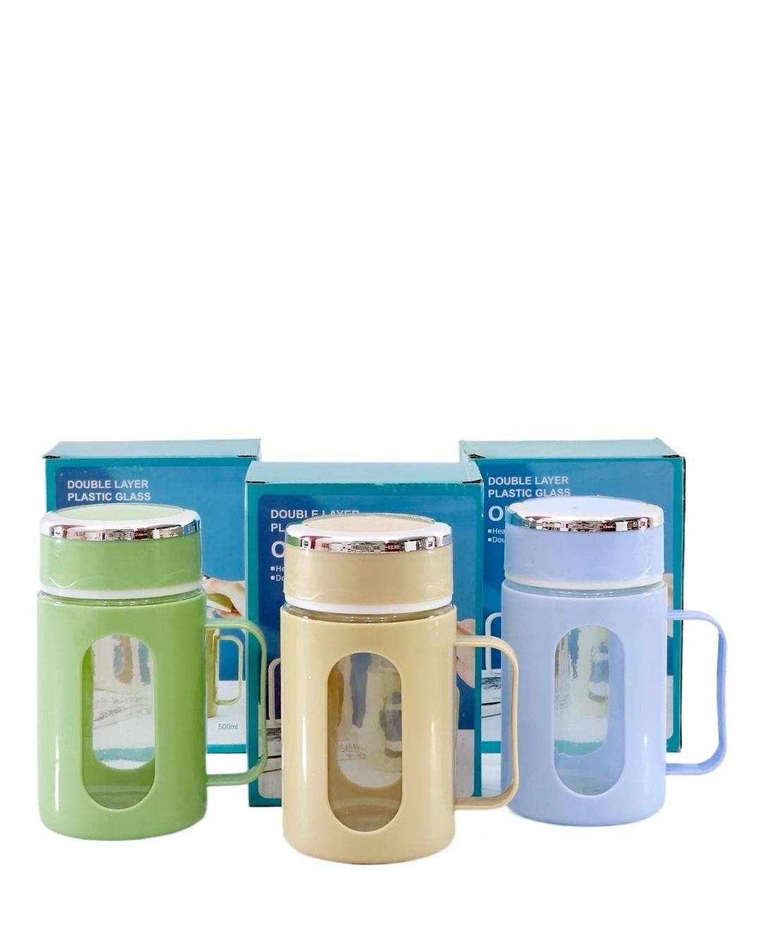 500ml Borosilicate Tea Mug with Airtight Lid