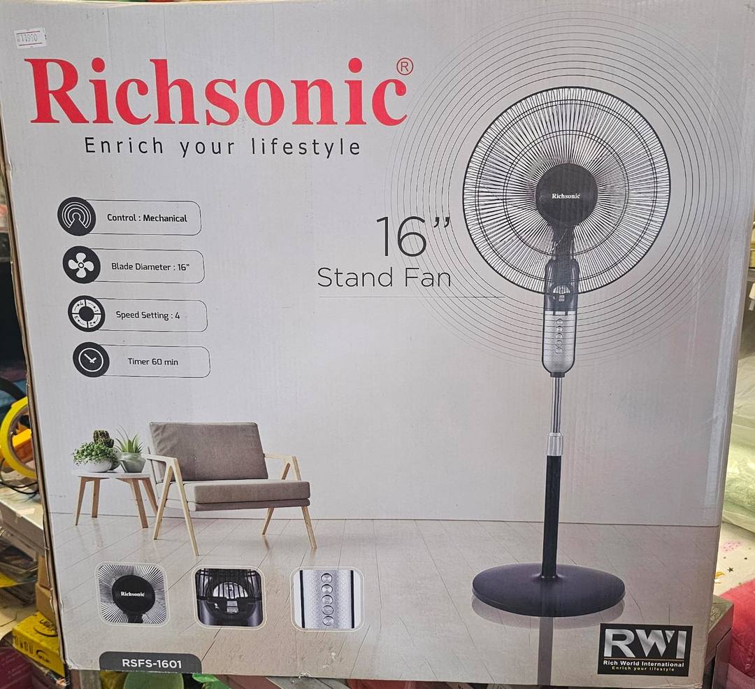 Richsonic 16" Stand Fan Available