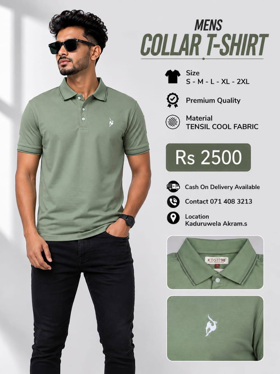 Mens Collar T-Shirt