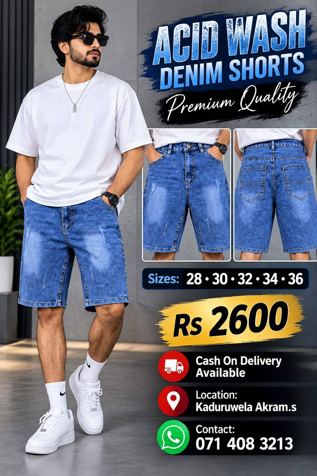PREMIUM DENIM SHORTS