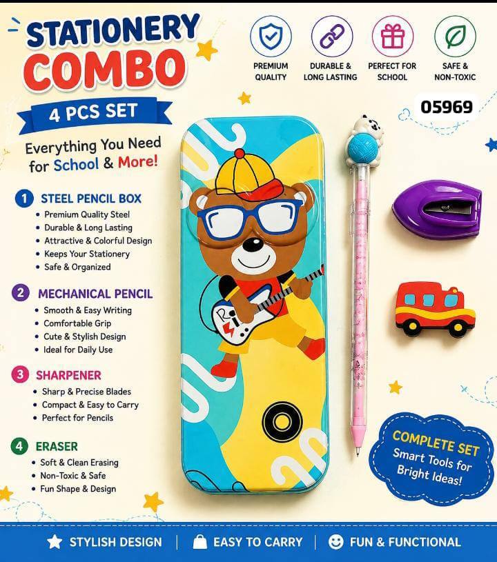 4pcs Stationery Combo Set