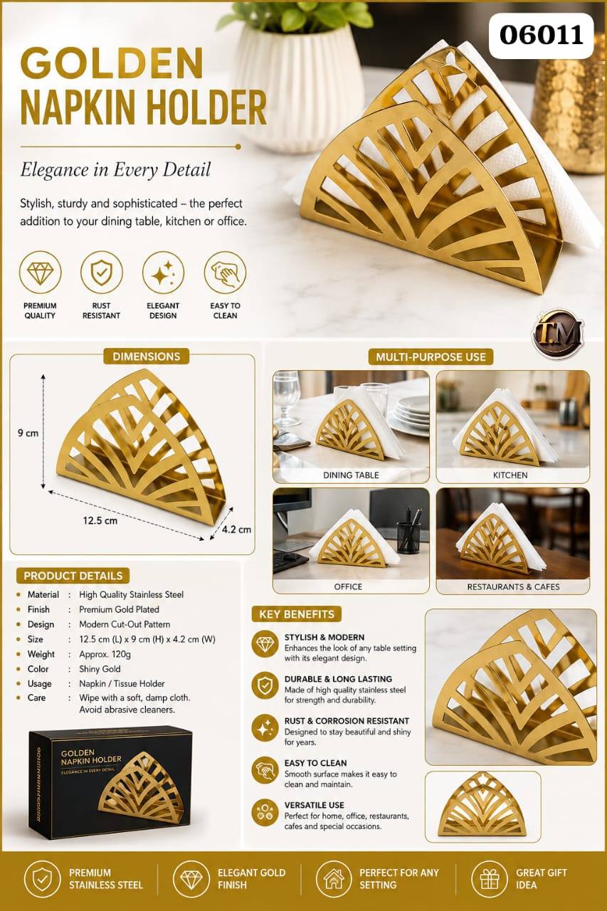 Golden Napkin Holder