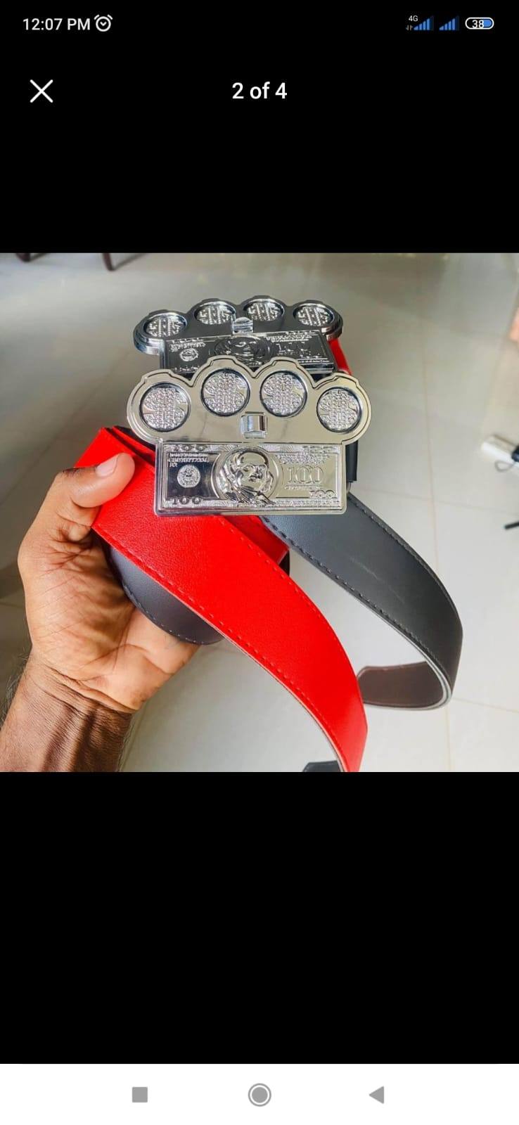 KNUCK GENTS BELT FOR SALE