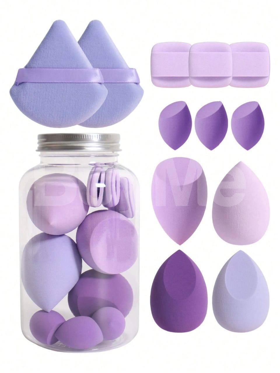 12PCS MAKEUP SPONGE - PURPLE