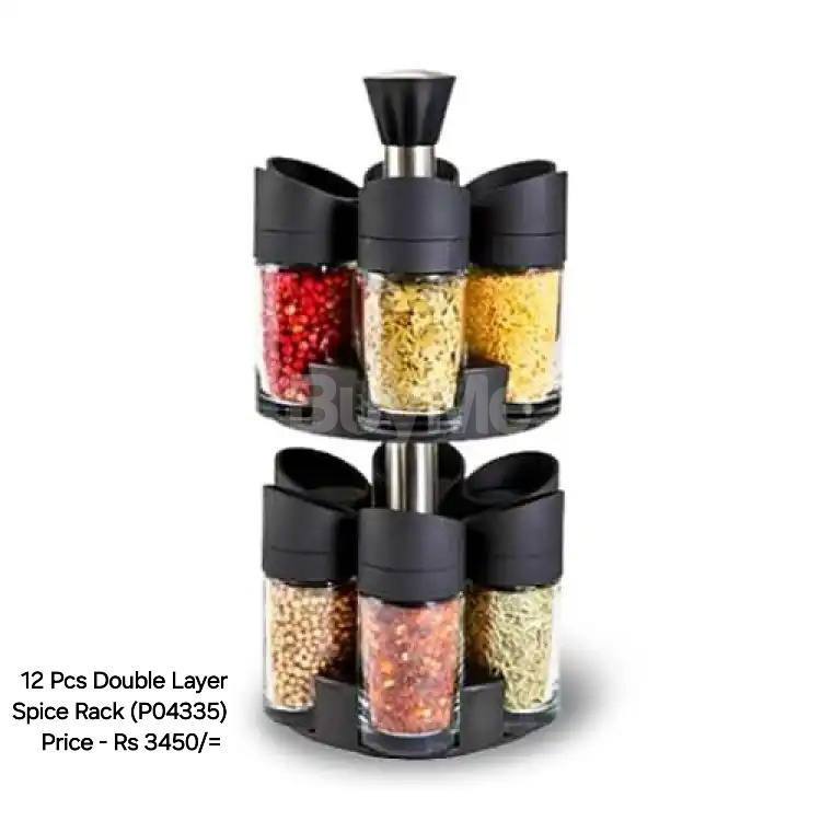 12 PCS - DOUBLE LAYER SPICE RACK