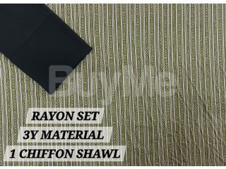 RAYON PRINTED SET - 8