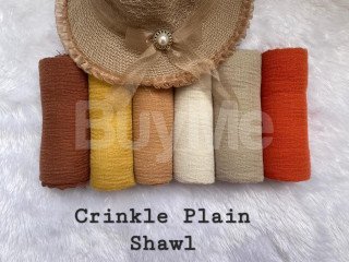 CRINKLE PLAIN BIG SHAWL COLOR SET 2