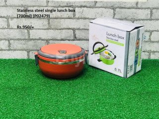 STAINLESS STEEL SINGLE LUNCH BOX - 700ML