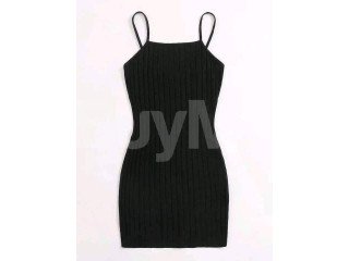 CASUAL WOMEN'S BODYCON DRESS - BLACK