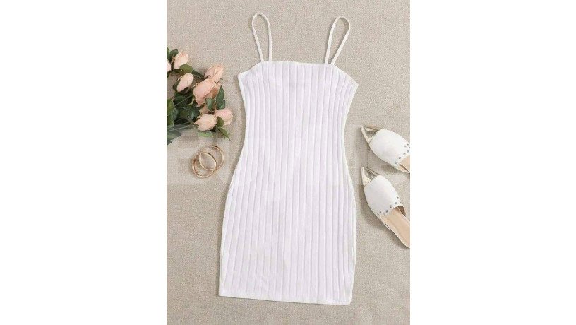 casual-womens-bodycon-dress-white-big-0