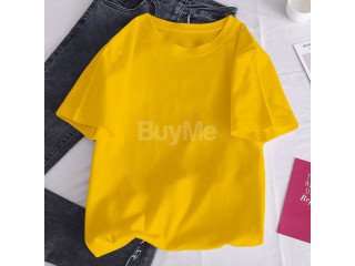 UNISEX PLAIN BAGGY NEW - YELLOW