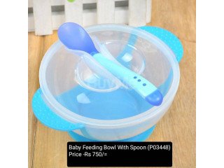 BABY FEEDING BOWL WITH SPOON