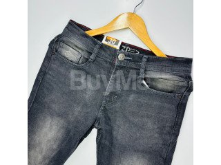 FABRIC (NON STRETCH) DENIM TROUSERS