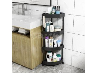 4 TIER BATHROOM CORNER STORAGE RACK