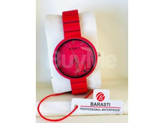 BARASTI MATE STEEL WATCH FOR LADIES - RED