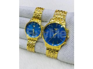 COUPLE WATCH - GOLD AND BLUE