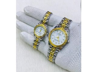 COUPLE WATCH -SILVER AND GOLD