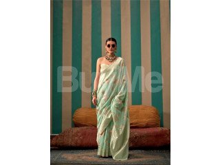 LATEST INDIAN SAREE - LIGHT GREEN