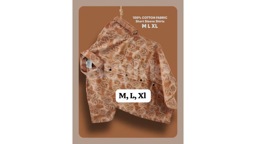 orange-and-white-mix-cotton-fabric-short-sleeve-shirt-big-0