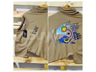 CREW NECK TSHIRT- LIGHT BROWN (BEIGE)