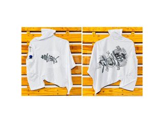 DOUBLE SIDE PRINT CREW NECK TSHIRT - WHITE