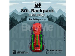 80 L BACK PACK FOR RENT