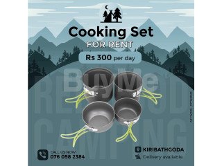 CAMPING COOKING SET FOR RENT