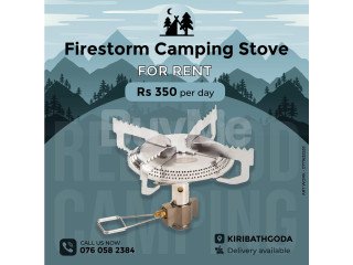 FIRESTORM CAMPING STOVE - RENT