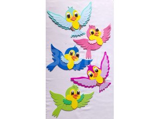 HAPPY CRAFT DESIGNS FOR KIDS - COLORFUL BIRDS