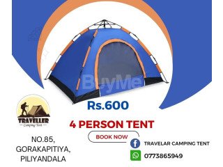 4 PERSON CAMPING TENT- FOR RENT