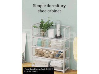 4 FLOOR SHOE STORAGE RACK