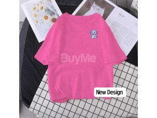 CASUAL BAGGY TSHIRT - PINK