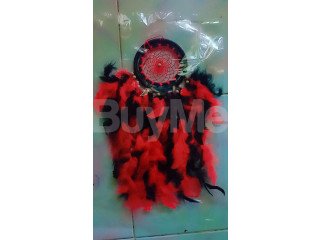 DREAM CATCHER - LARGE - RED & BLACK MIXED