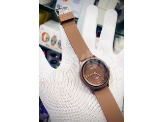 JINJU RUBBER STRAP LADIES WATCHES - BROWN