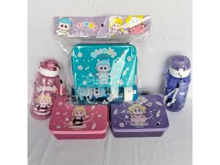 BENTO CARTOON DESIGN LUNCH BOX WITH WATER BOTTLE (P04472)