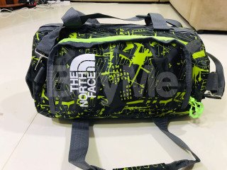 NORTHFACE BAG BLACK AND LIGHT GREEN