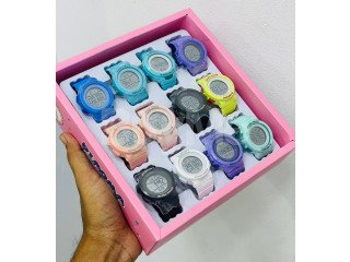 PIAOMA DIGITAL RUBBER STRAP ROUND WATCH FOR KIDS