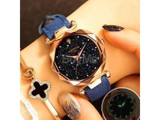 XIAOYA LEATHER STRAP LADIES WATCH - BLUE