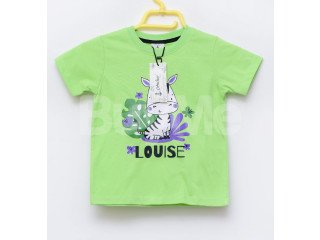 CASUAL PRINTED KID TSHIRT - LIGHT GREEN