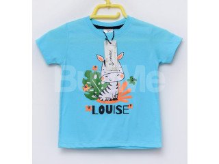 CASUAL PRINTED KID TSHIRT - LIGHT BLUE