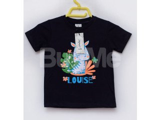 CASUAL PRINTED KID TSHIRT - BLACK