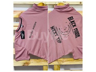 DOUBLE SIDE PRINT CREW NECK TSHIRT - FOR MEN (DUL PINK)