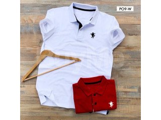 MENS POLO T-SHIRT - WHITE