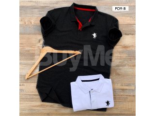 MENS POLO T-SHIRT - BLACK